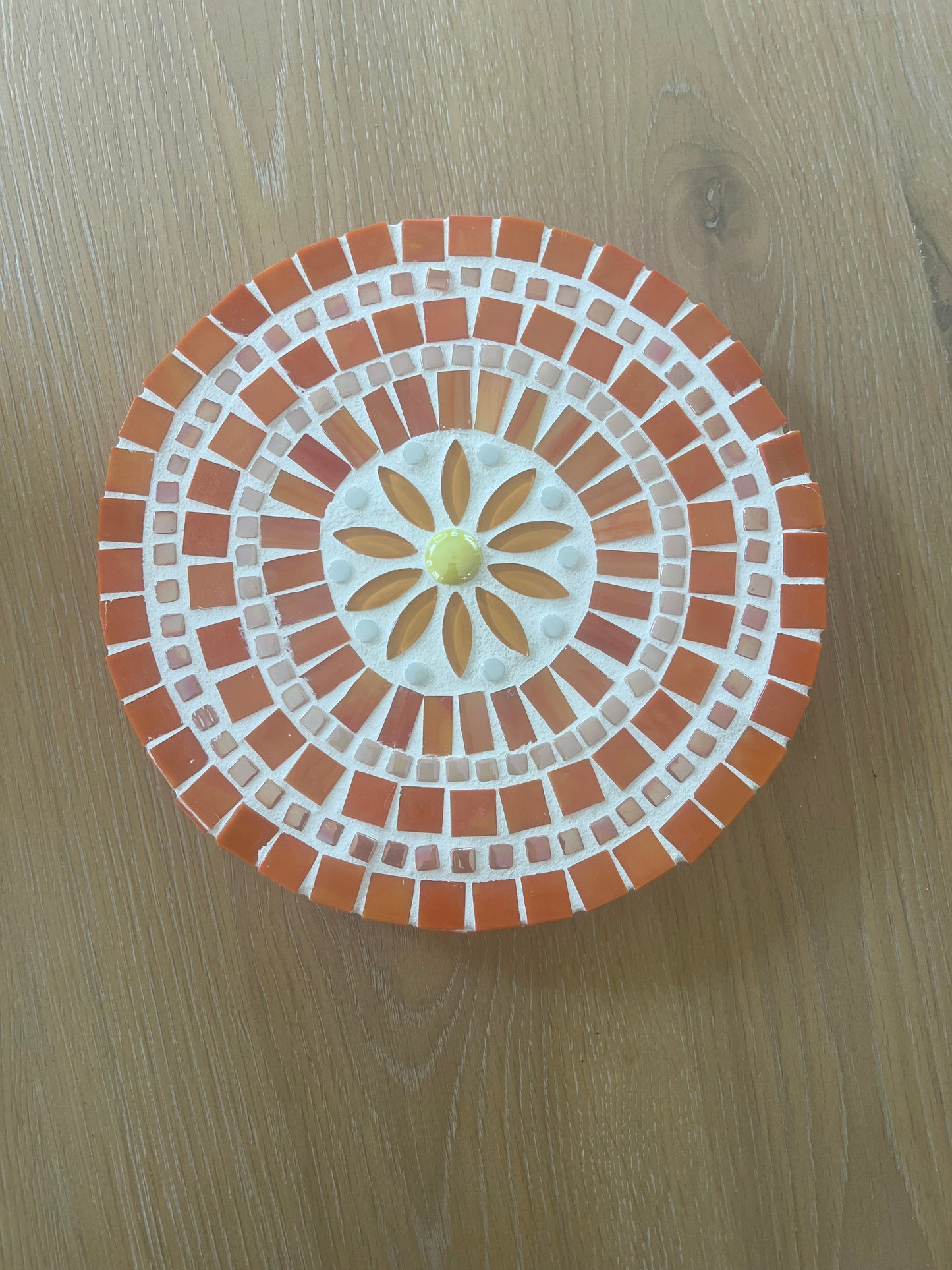 Handmade Mosaic Mandala Wall Art – 9" Round