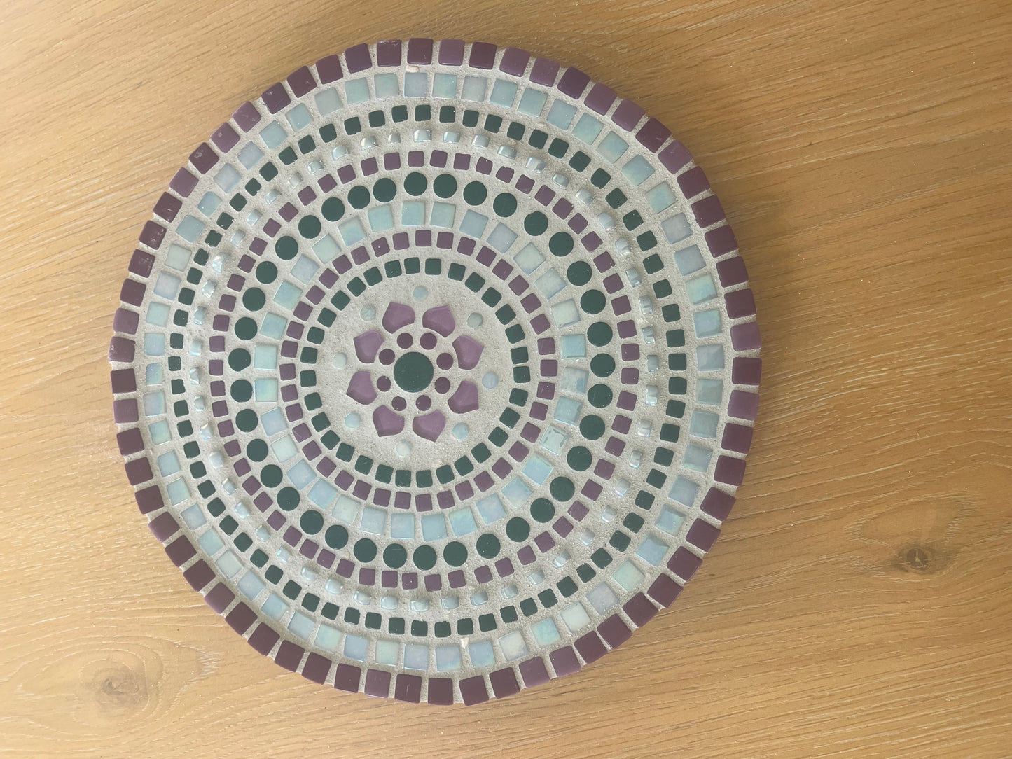 Share Handmade Mosaic Mandala Wall Art – 11.5" Round