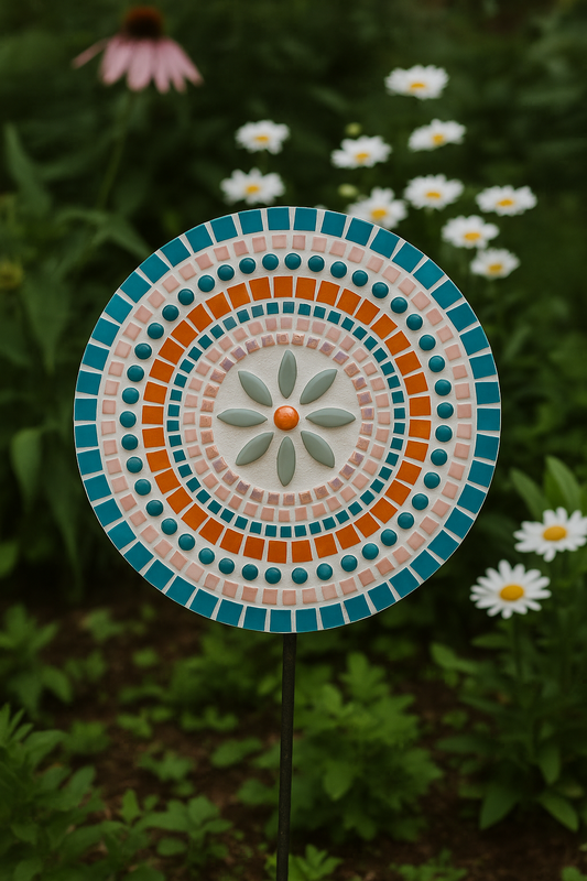 Handcrafted Mosaic Mandala Wall Art – 11.5"