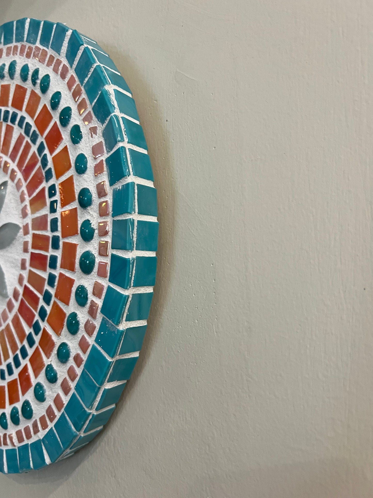 Handcrafted Mosaic Mandala Wall Art – 11.5"
