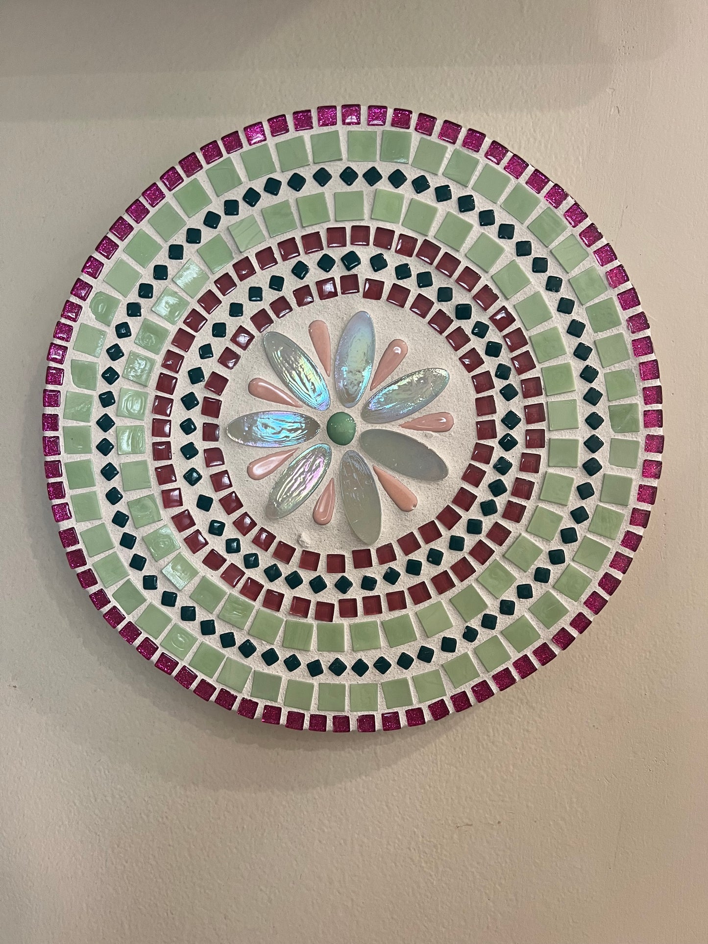 Vibrant Mosaic Mandala – 11.5" Round