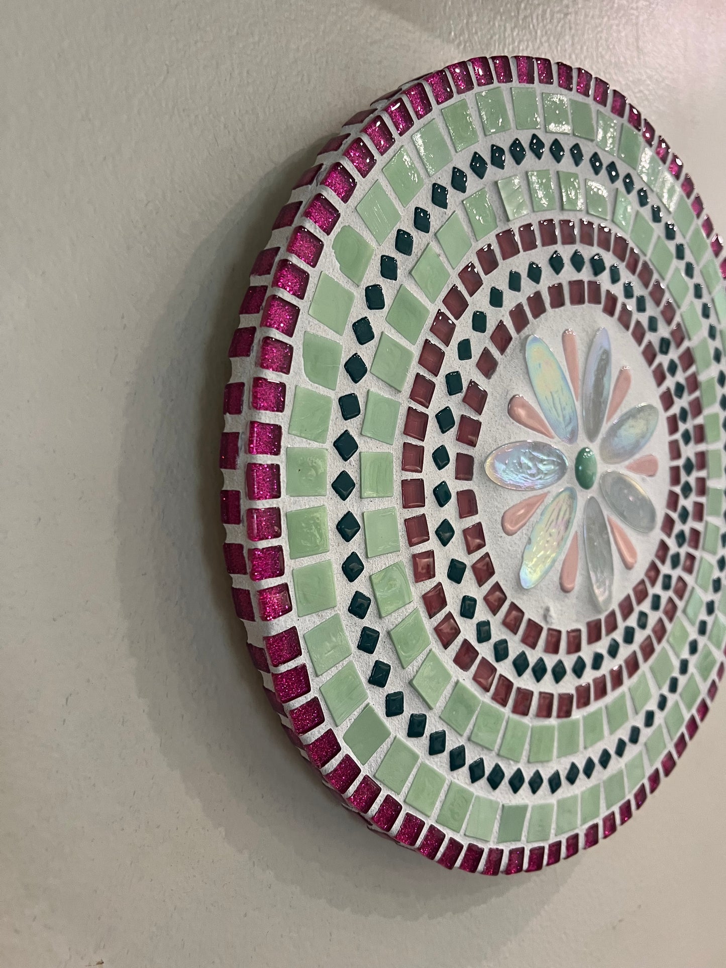 Vibrant Mosaic Mandala – 11.5" Round