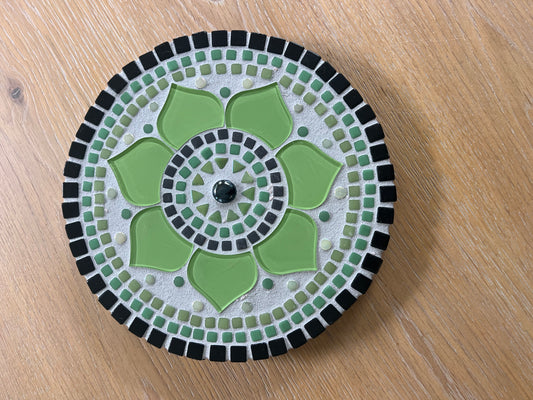 Handmade Mosaic Mandala Wall Art – 9" Round