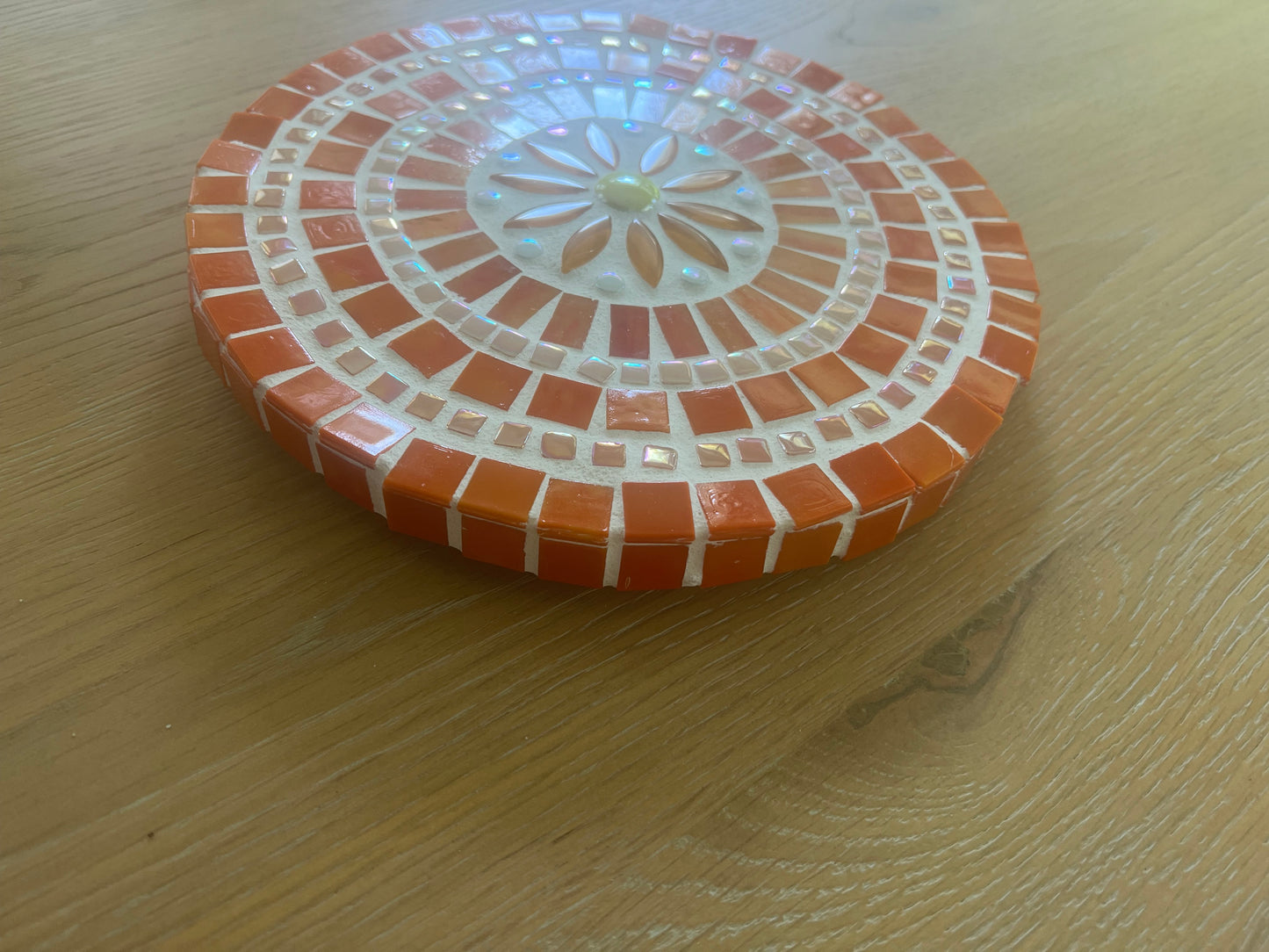Handmade Mosaic Mandala Wall Art – 9" Round